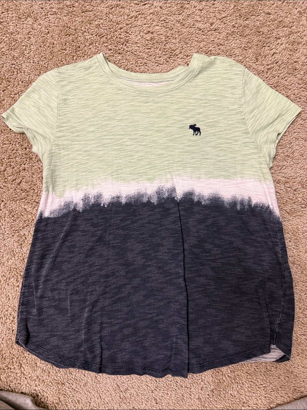 abercrombie kids Light Green, Pink & Navy Colorblock Short Sleeve Tee